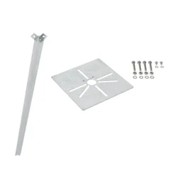 Staande buitenlamp zwart 100 cm met grondpin en kabelmof - Charlois