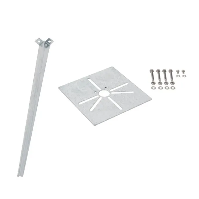 Staande buitenlamp zwart 100 cm met grondpin en kabelmof - Charlois