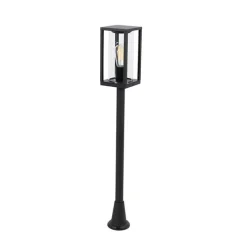 Staande buitenlamp zwart 100 cm met grondpin en kabelmof - Charlois
