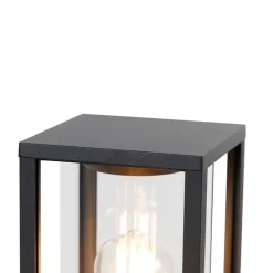 Staande buitenlamp zwart 100 cm met grondpin en kabelmof - Charlois