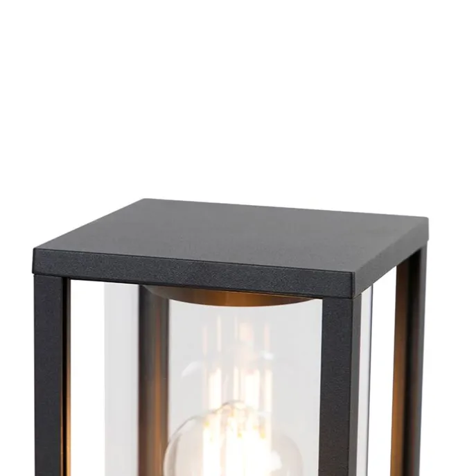 Staande buitenlamp zwart 100 cm met grondpin en kabelmof - Charlois