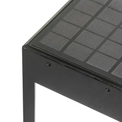 Staande buitenlamp zwart 80 cm met dimlicht en sensor op solar - Charlotte