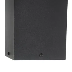 Staande buitenlamp zwart 80 cm met dimlicht en sensor op solar - Charlotte