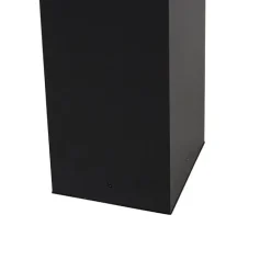 Staande buitenlamp zwart 80 cm met grondpin en kabelmof - Charlois