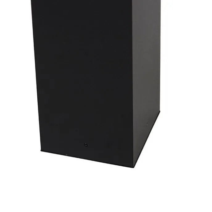 Staande buitenlamp zwart 80 cm met grondpin en kabelmof - Charlois