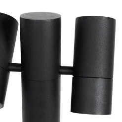 Staande buitenlamp zwart 50 cm 2-lichts verstelbaar - Duo