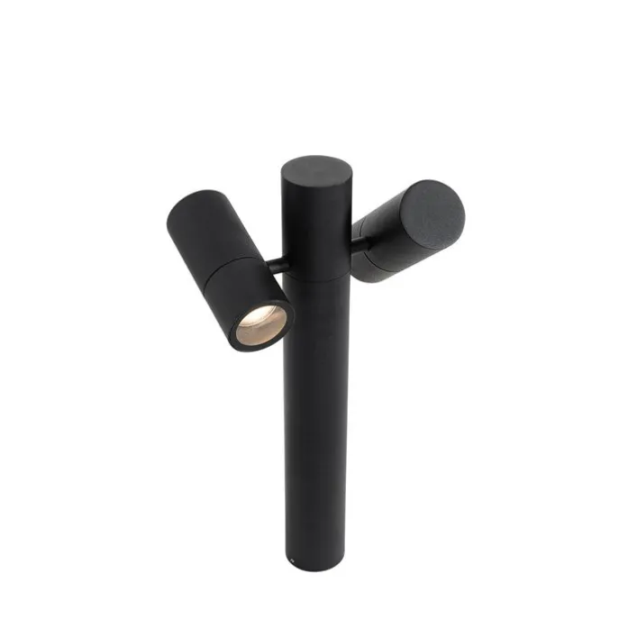 Staande buitenlamp zwart 50 cm 2-lichts verstelbaar - Duo
