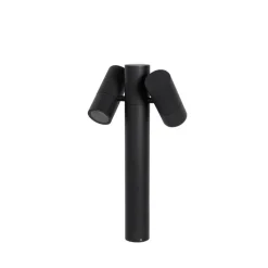 Staande buitenlamp zwart 50 cm 2-lichts verstelbaar - Duo