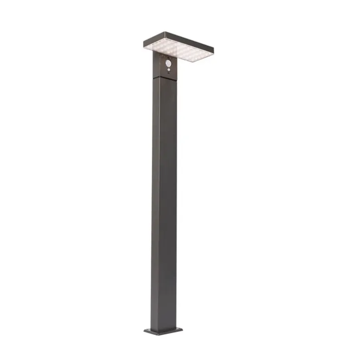Staande buitenpaal donkergrijs 80 cm incl. LED en dimlicht op solar - Sunnie