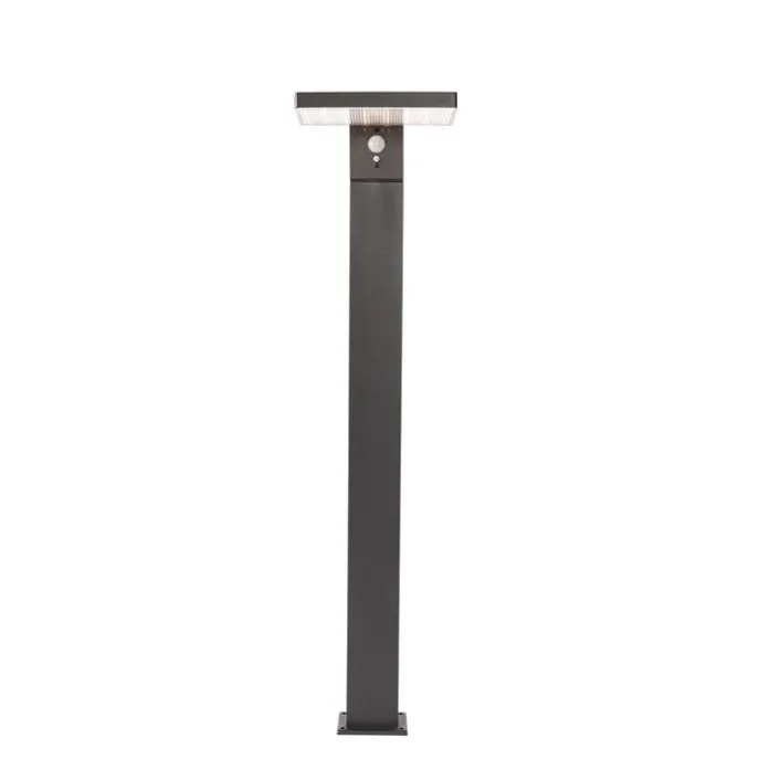 Staande buitenpaal donkergrijs 80 cm incl. LED en dimlicht op solar - Sunnie