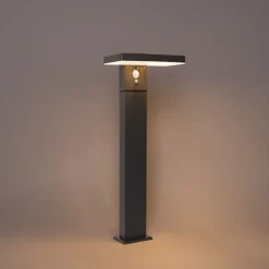 Staande buitenpaal donkergrijs 50 cm incl. LED en dimlicht op solar - Sunnie