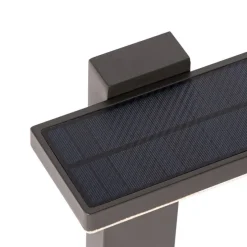 Staande buitenpaal donkergrijs 50 cm incl. LED en dimlicht op solar - Sunnie