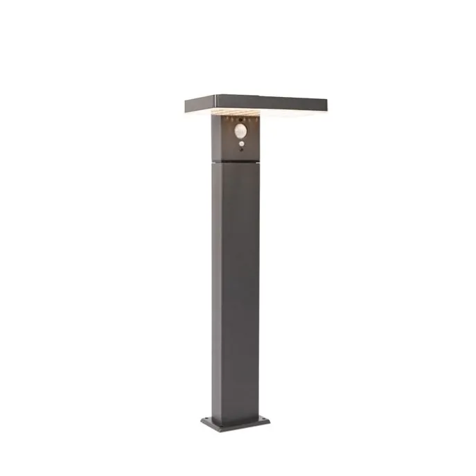 Staande buitenpaal donkergrijs 50 cm incl. LED en dimlicht op solar - Sunnie