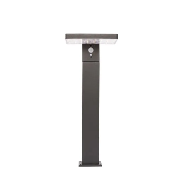 Staande buitenpaal donkergrijs 50 cm incl. LED en dimlicht op solar - Sunnie