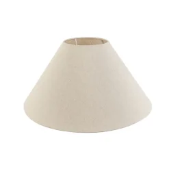 Stoffen lampenkap beige rond schuin 50/17,5/25