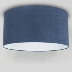Stoffen lampenkap donkerblauw 50/50/25