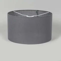 Stoffen lampenkap donkergrijs 35/35/20