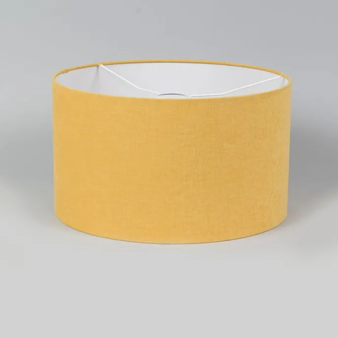 Stoffen lampenkap geel 35/35/20