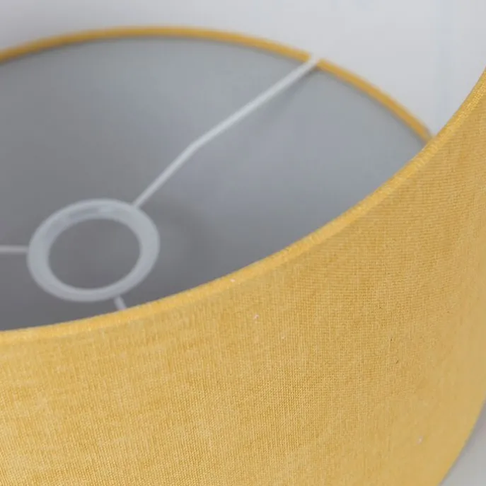 Stoffen lampenkap geel 35/35/20