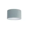 Stoffen lampenkap lichtblauw rond 35/35/20