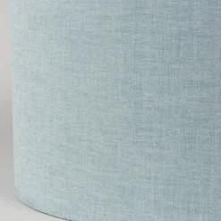 Stoffen lampenkap lichtblauw rond 35/35/20