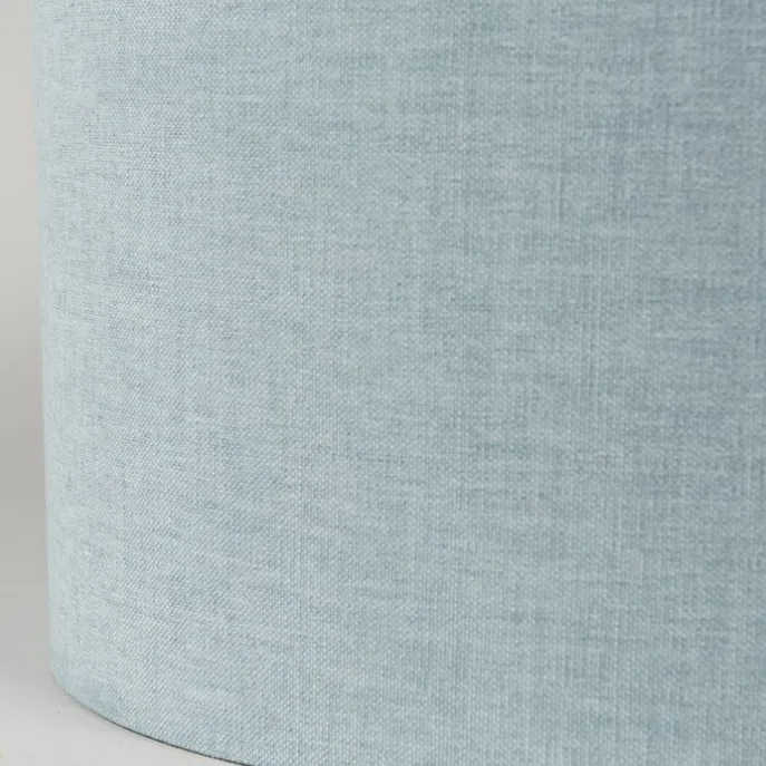 Stoffen lampenkap lichtblauw rond 35/35/20