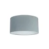Stoffen lampenkap lichtblauw rond 50/50/25