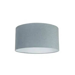 Stoffen lampenkap lichtblauw rond 50/50/25
