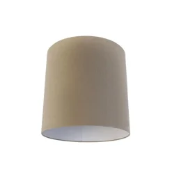 Stoffen lampenkap lichtbruin cilinder 40/40/40