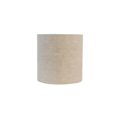 Stoffen lampenkap lichtgrijs cilinder 20/20/20