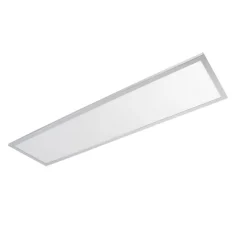 Strakke langwerpige plafondlamp chroom incl. LED IP44 - Flat