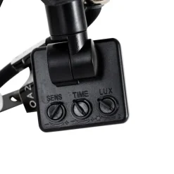 Straler zwart 8,5 cm incl. LED IP44 met bewegingssensor - Levana