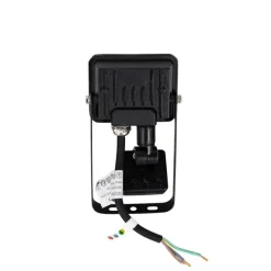 Straler zwart 8,5 cm incl. LED IP44 met bewegingssensor - Levana