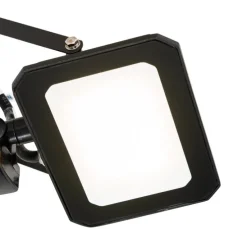 Straler zwart 14,3 cm incl. LED IP44 met bewegingssensor - Levana