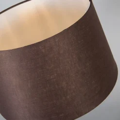 Tafellamp brons met kap bruin 35 cm verstelbaar - Parte