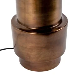 Tafellamp brons met velours vlinder kap 50 cm - Bruut