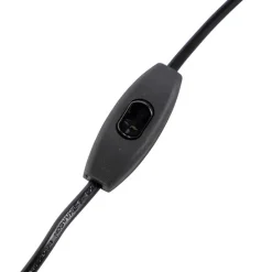 Tafellamp brons met velours lampenkap blad dessin met gouden binnenkant - Pisos