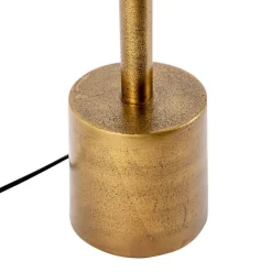 Tafellamp brons velours kap vlinder dessin 40 cm - Diverso