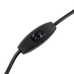 Tafellamp brons velours kap pauw design 40 cm - Bruut