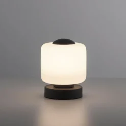 Tafellamp donkergrijs incl. LED 3-staps dimbaar met touch - Mirko