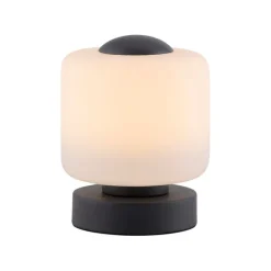 Tafellamp donkergrijs incl. LED 3-staps dimbaar met touch - Mirko