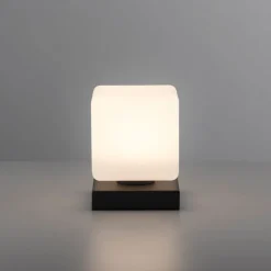 Tafellamp donkergrijs incl. LED dimbaar met touch - Jano