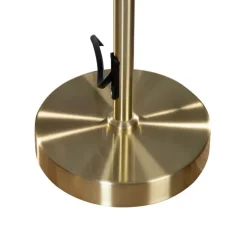 Tafellamp goud met ovale velours kap groen 35cm - Parte