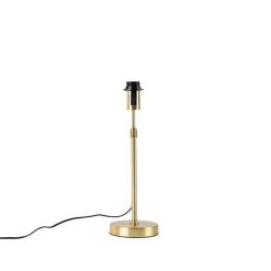 Tafellamp goud verstelbaar met kap lichtbruin 35 cm - Parte