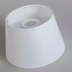 Tafellamp goud/messing met kap wit 25 cm verstelbaar - Parte