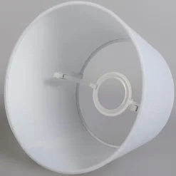 Tafellamp goud/messing met kap wit 25 cm verstelbaar - Parte