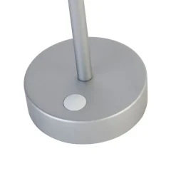 Tafellamp grijs incl. LED oplaadbaar met touch dimmer - Renata