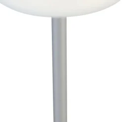 Tafellamp grijs incl. LED oplaadbaar met touch dimmer - Renata