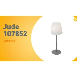 Tafellamp grijs oplaadbaar incl. LED en dimmer IP54 - Jude