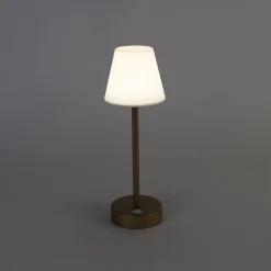 Tafellamp messing incl. LED oplaadbaar met touch dimmer - Renata